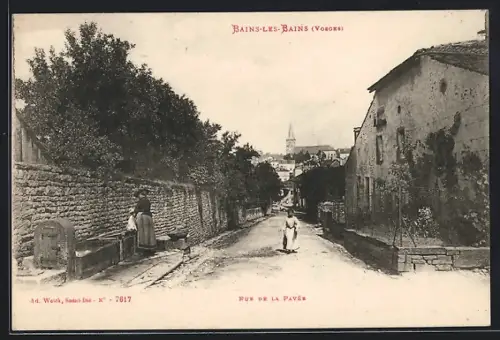 AK Bains-les-Bains, Rue de la Pavée