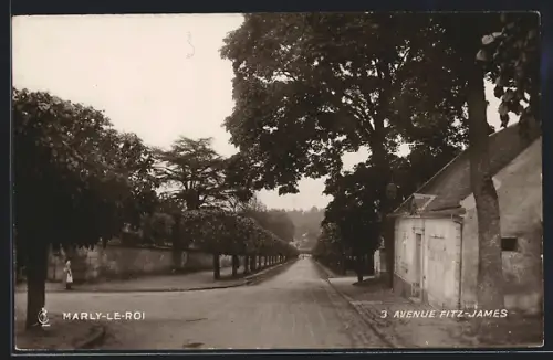 AK Marly-le-Roi, Avenue Fitz-James