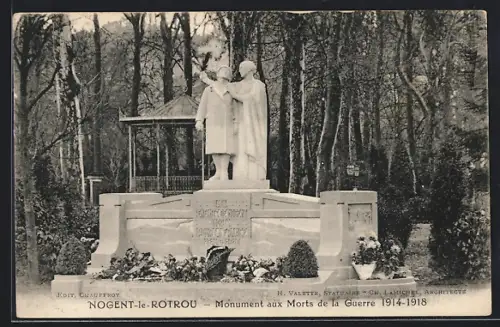 AK Nogent-le-Rotrou, Monument aux Morts de la Guerre 1914-18