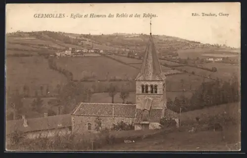 AK Germolles, Eglise et Hameau des Rethis et des Robins