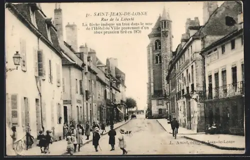 AK Saint-Jean-de-Losne, Rue de la Liberté