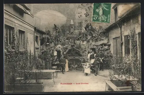 AK Suresnes, Les Grottes, Grottenskulptur