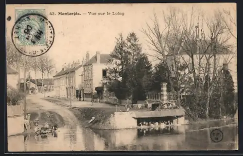 AK Montargis, Vue sur le Loing