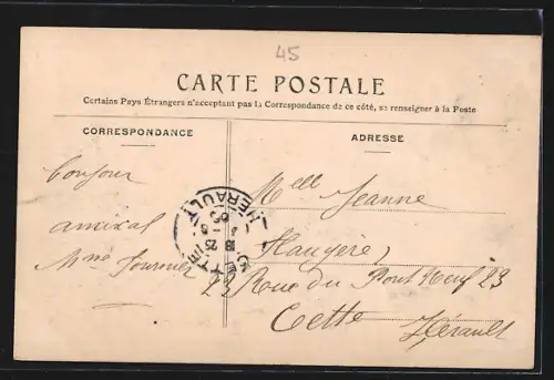 AK Montargis, Vue sur le Loing