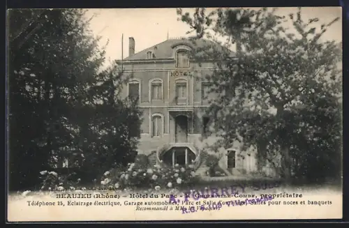 AK Beaujeu /Rhône, Hôtel du Parc