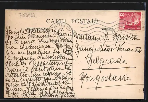 AK La Trouvaille-St-Léger-en-Yvelines, P.T.T. Gare de Le Perray