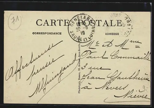 AK Geneland, Rue de la Gare, Strassenpartie