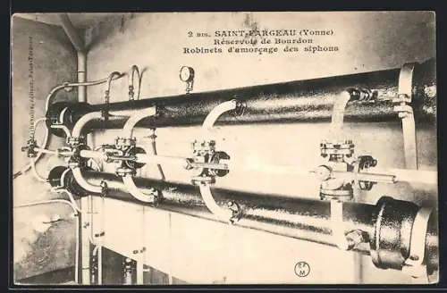 AK Saint-Fargeau, Réservoir de Bourdon, Robinets d`amorcage des siphons