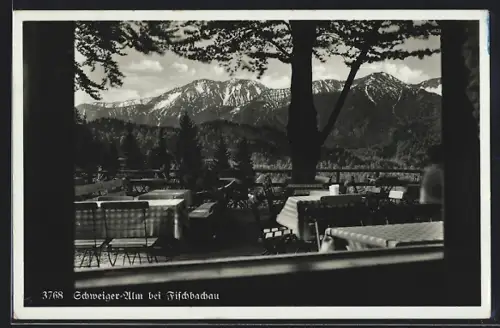 AK Fischbachau, Blick von der Schweiger-Alm