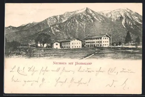 AK Schliersee, Hotel Neuhaus mit Jägerkamp-