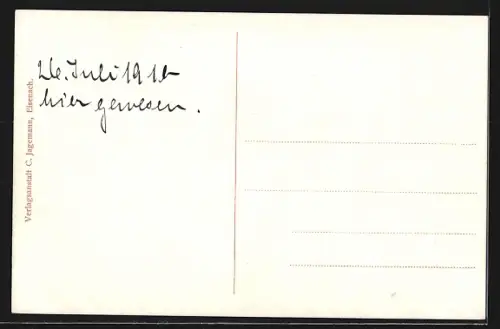 AK Eisenach, Gesamtansicht mit der Wartburg