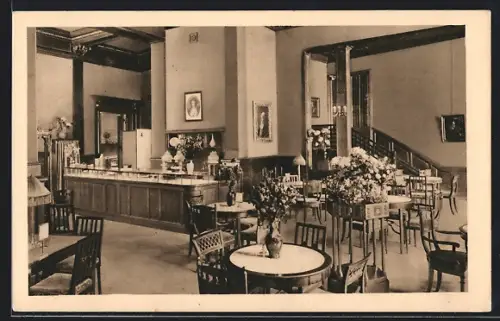 AK Berlin, A. Wertheim, Leipziger Strasse, Teeraum, Innenansicht