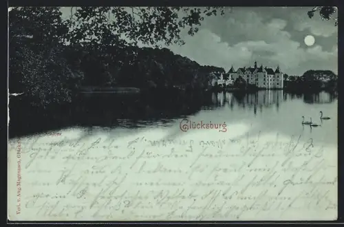 AK Glücksburg, Das Schloss bei Nacht