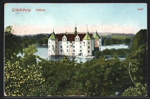 AK Glücksburg, Ansicht vom Schloss