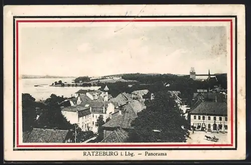 AK Ratzeburg i. Lbg., Panorama vom Ort