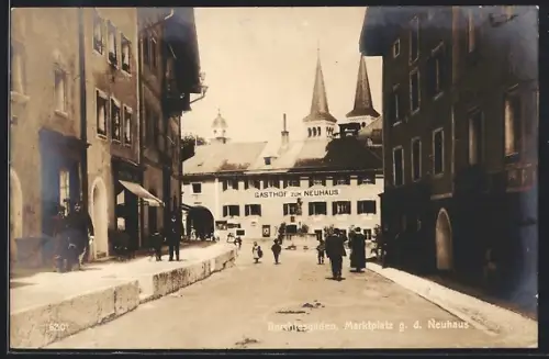 AK Berchtesgaden, Marktplatz, Gasthof zum Neuhaus