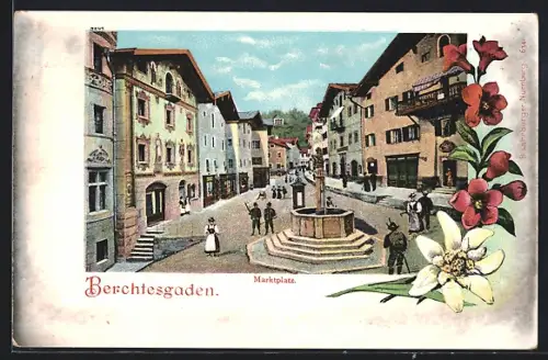 AK Berchtesgaden, Marktplatz