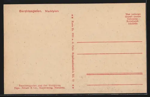 AK Berchtesgaden, Marktplatz mit Brunnen und Gasthaus zum Neuhaus