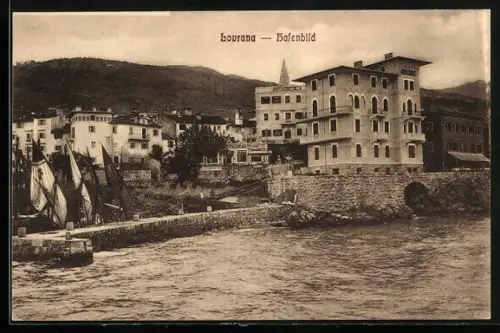 AK Lovrana, Hafenbild