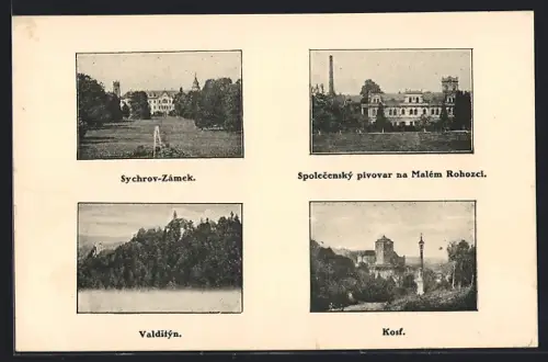 AK Sychrov, Zámek, Spolecenský pivovar na Malém Rohozci, Valdstýn