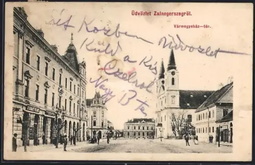 AK Zalaegerszeg, Vármegyeház-tér