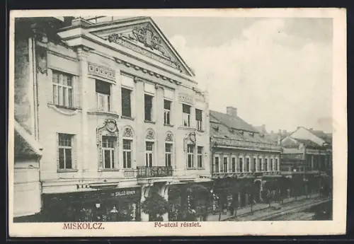 AK Miskolcz, Fö-utcal részlet