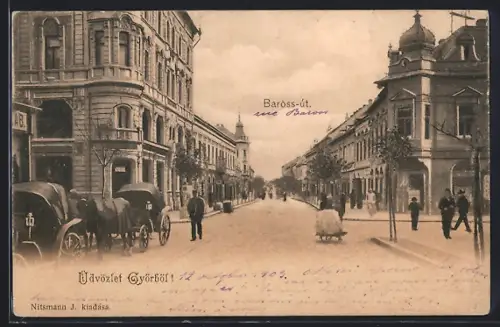 AK Györböl, Baross-út.