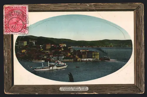 AK Constantinople, Thérapia et le Stationnaire Allemand Loreley