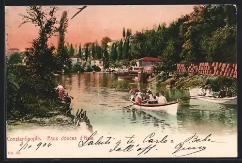 AK Constantinople, Eaux douces d`Asie