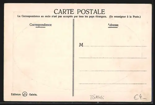 AK Constantinople, Vue panoramique de la Pointe du Serai