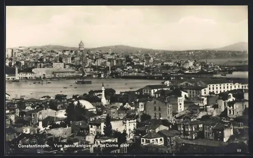 AK Constantinople, Vue panoramique de la Corne d`Or