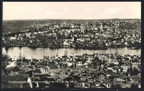 AK Constantinople, Vue panoramique de Péra et de Gaiate