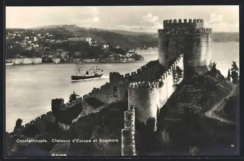 AK Constantinople, Chateaux d`Europe et Bosphore