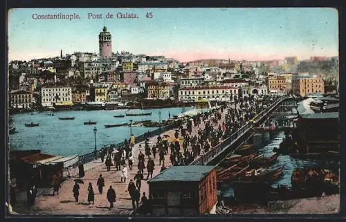 AK Constantinople, Pont de Galata