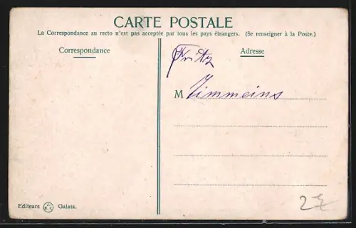 AK Constantinople, Pont de Galata