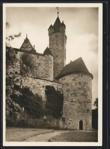 Foto-AK Deutscher Kunstverlag: Coburg, Veste, Am Roten Turm