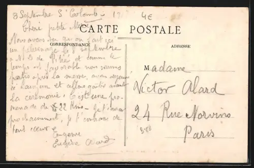 AK Lauzon /Lot-et-Garonne, Vue générale du village et de l`église