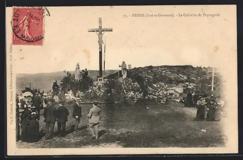 AK Penne /Lot-et-Garonne, Le Calvaire de Peyragude