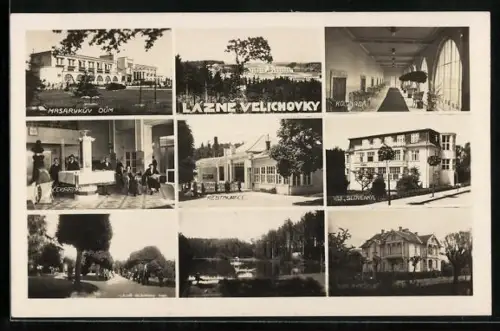 AK Lazne Velichovky, Masarykuv Dum, Cekarna, Vila Slovenka