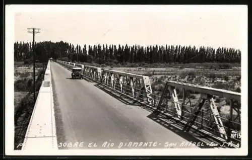 AK San Rafael, Puente sobre el Rio Diamante