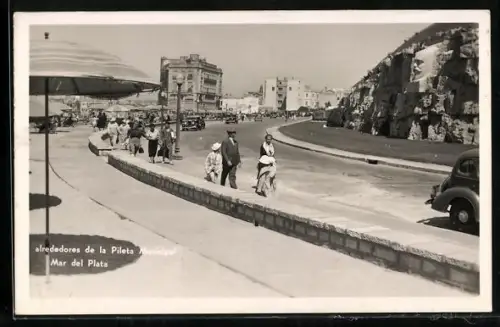 AK Mar del Plata, Alrededores de la Pileta Municipal