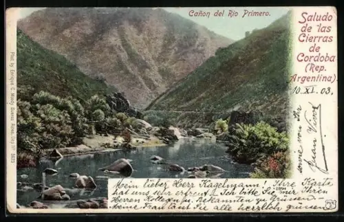 AK Sierras de Cordoba, Canon del Rio Primero