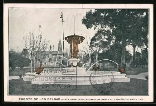 AK Rosario, Fuente de los Belgas, Plaza Sarmiento