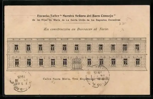 AK Buenos Aires, Escuela-Taller Nuestra Senora del Buen Consejo, Calles Santa Maria, Tres Esquinas y Villarino