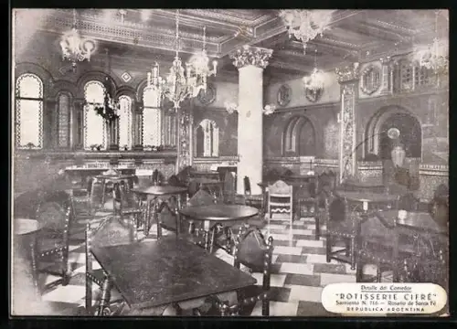 AK Rosario, Rotisserie Cifré, Sarmiento N. 716, Detalle del Comedor