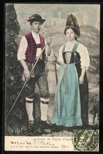 AK Costume du Canton d`Appenzell