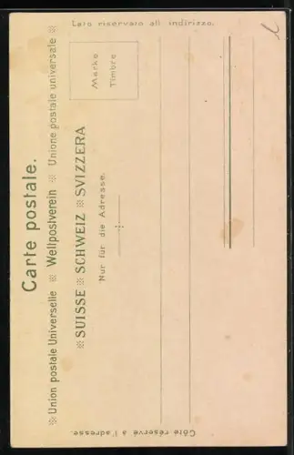 AK Junger Mann in Appenzellertracht