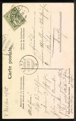 AK Kanton Appenzell, Kinder in Trachten, schöner Rahmen mit Blumen verziert