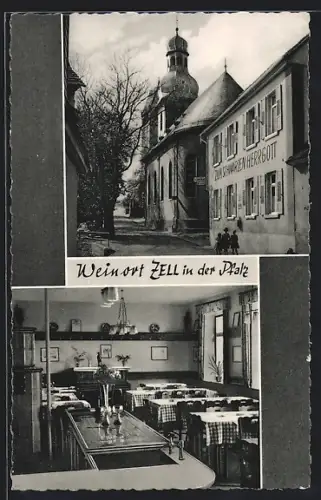 AK Zell in der Pfalz, Gasthaus zum schwarzen Herrgott, Bes. Kath. Kennerknecht