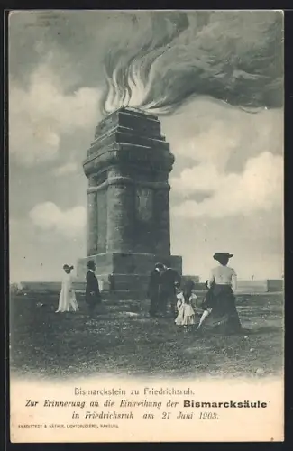 AK Friedrichsruh, Einweihung der Bismarcksäule 1903